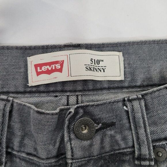 Vintage Levi's Black/Grey Jeans 510 Skinny - Picture 4 of 10